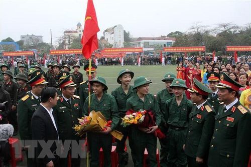 Các tỉnh thuộc Quân khu 4 hoàn thành giao nhận quân năm 2023