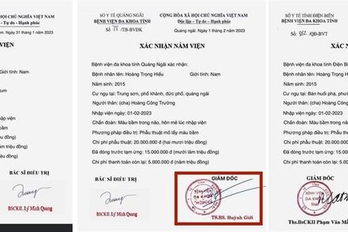 Cảnh báo thủ đoạn làm giả giấy chứng nhận nằm viện để trục lợi