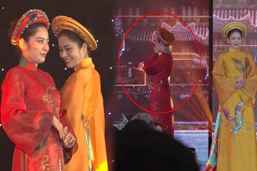 Nam Em - Nam Anh cười giỡn trên sân khấu khi đang catwalk, netizen phản ứng: Như trò đùa vậy!