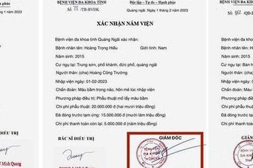 Làm giả giấy chứng nhận nằm viện để kêu gọi từ thiện nở rộ ở nhiều nơi