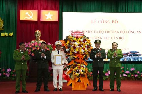 Công an tỉnh Thừa Thiên Huế có tân Phó Giám đốc