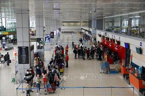 Vận tải hành khách quốc tế qua sân bay Nội Bài trên đà phục hồi