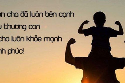 Lời cảm ơn dành cho ba