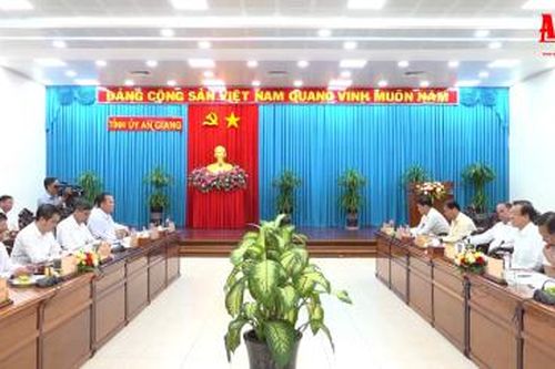 Lãnh đạo tỉnh An Giang tiếp và làm việc với đoàn công tác tỉnh Hậu Giang và TP. Cần Thơ