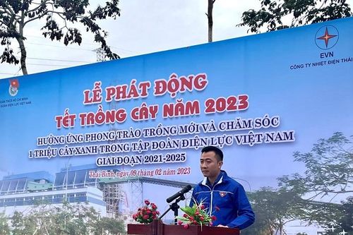 Nhiệt điện Thái Bình phát động Tết trồng cây năm 2023 'Vì một Nhà máy xanh'