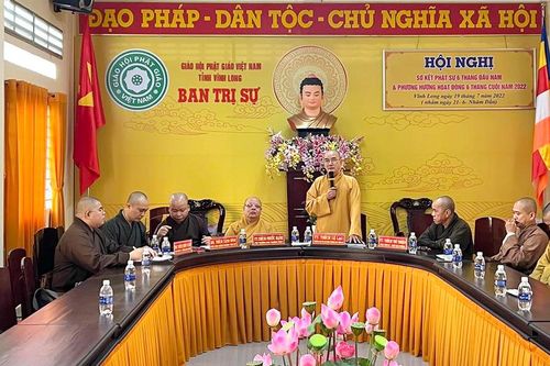 Vĩnh Long: Ban Thường trực Ban Trị sự triển khai công tác cho Đại giới đàn Đắc Pháp
