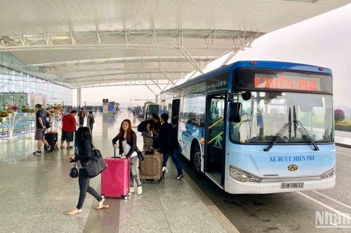 Nội Bài thông tin về dịch vụ xe buýt nối chuyến miễn phí