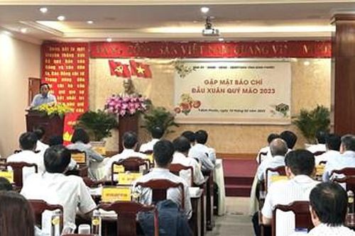 Tỉnh Bình Phước tổ chức gặp mặt báo chí đầu Xuân Quý Mão 2023