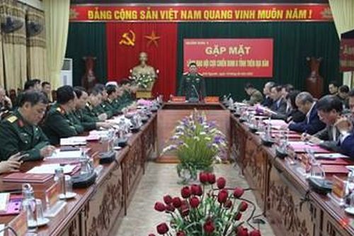 Hội nghị gặp mặt lãnh đạo Hội Cựu chiến binh trên địa bàn Quân khu 1