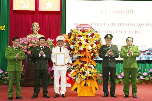 Thượng tá Hồ Xuân Phương được bổ nhiệm Phó Giám đốc Công an tỉnh Thừa Thiên- Huế