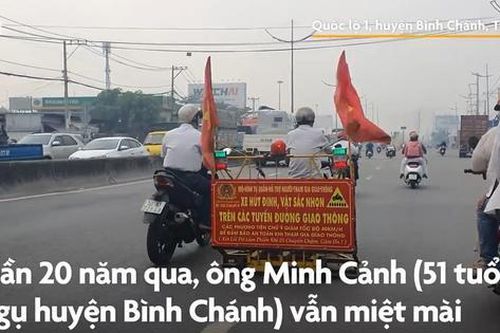 Người đàn ông 20 năm chạy xe phá trận 'đinh tặc' ở TPHCM