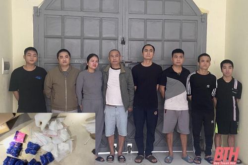 Bắt 5 đối tượng sử dụng trái phép chất ma túy trong ngôi nhà hoang
