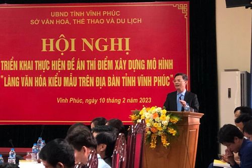 Vĩnh Phúc: Triển khai Đề án thí điểm xây dựng mô hình 'Làng văn hóa kiểu mẫu