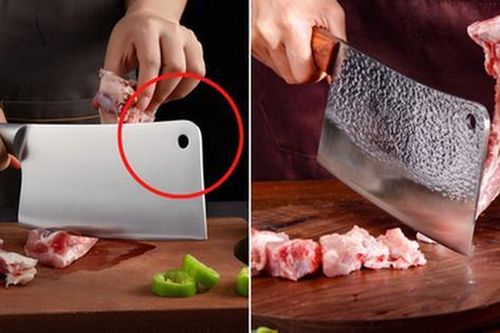 Bất ngờ với câu trả lời về 'lỗ tròn trên thân dao' dùng để làm gì?