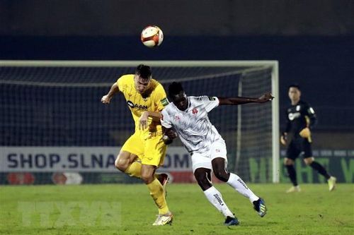 V-League: Sông Lam Nghệ An chia điểm với đội khách Hải Phòng