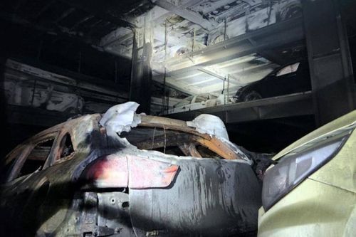 Nhiều mẫu xe Kia và Hyundai bị cháy trên tàu Ah Shin ở Vũng Tàu