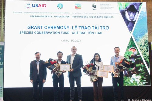 Ba tổ chức đầu tiên tại Việt Nam nhận tài trợ từ Quỹ Bảo tồn loài
