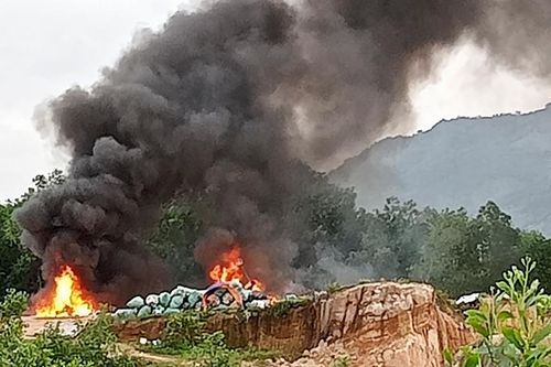Xã Suối Cát: Người dân đốt rác gây ô nhiễm môi trường