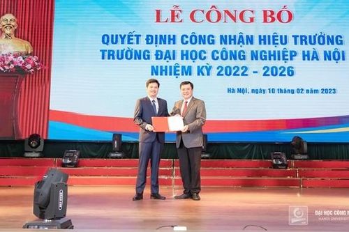 Tiến sĩ Kiều Xuân Thực được bổ nhiệm làm hiệu trưởng Trường ĐH Công nghiệp Hà Nội