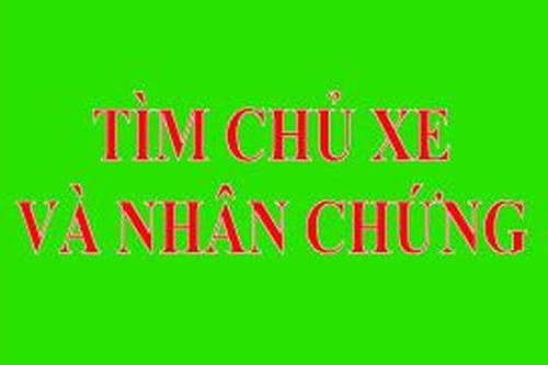 Công an Quận 12 tìm chủ xe, nhân chứng vụ tai nạn