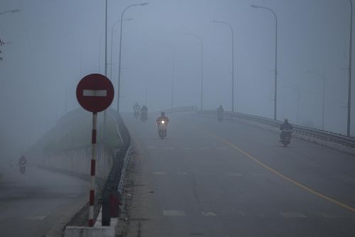 Sương mù dày đặc, Thành phố Hà Tĩnh mờ ảo như Sapa