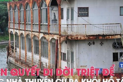 Kiên quyết di dời triệt để các nhà thuyền cũ ra khỏi hồ Tây