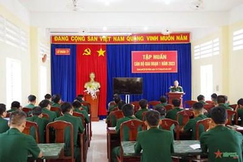 Lữ đoàn Phòng không 77 (Quân khu 7) tập huấn cán bộ giai đoạn 1 năm 2023
