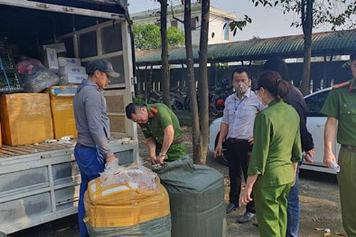 Vận chuyển trái phép 300kg sản phẩm động vật không rõ nguồn gốc
