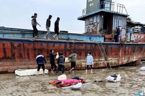 Quảng Ninh: Người lái sà lan rơi xuống biển tử vong