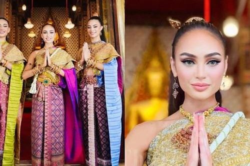 Hoa hậu R'Bonney Gabriel diện trang phục truyền thống Đông Nam Á, fan chờ cô mặc áo dài