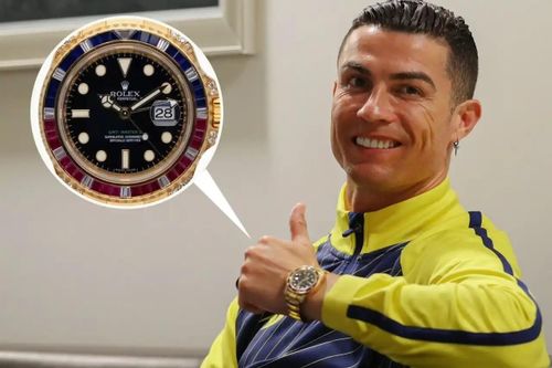 Ronaldo đeo đồng hồ Rolex trị giá 114.000 bảng