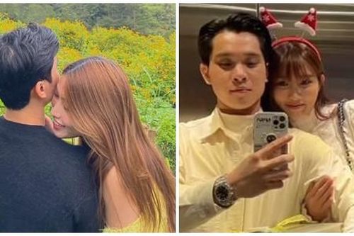 Loạt ảnh ngọt ngào của Quỳnh Châu 'Bố già' bên bạn trai doanh nhân