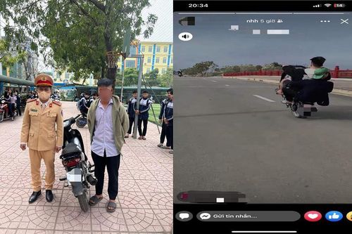 Lên mạng khoe 'bốc đầu' xe máy, nam sinh bị xử phạt
