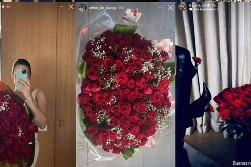 Benzema tặng hoa cho ba người phụ nữ trong lễ Tình nhân
