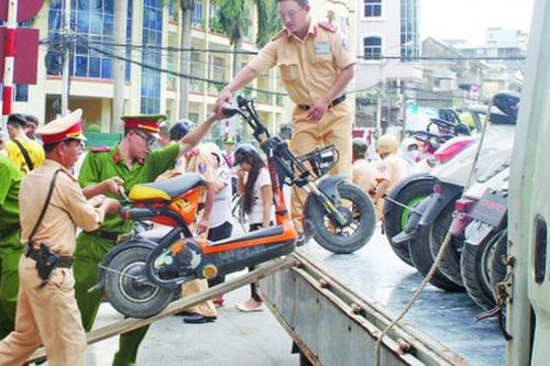 Hà Nội: Tạm giữ 152 phương tiện vi phạm Luật Giao thông đường bộ
