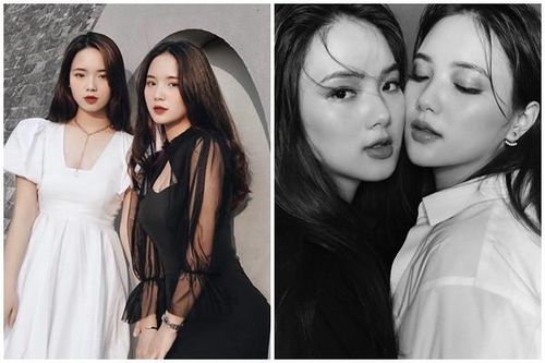 Cặp chị em đẹp như ngày rằm, bao anh xin 'trồng cây si'