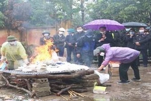 Kiểm sát việc tiêu hủy hơn 60kg ma túy trong 6 vụ án tại Hưng Yên