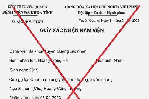 Giả mạo giấy tờ của bệnh viện để lừa đảo, quyên góp tiền chữa bệnh