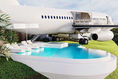 Phi cơ Boeing 737 cũ 'biến hóa' thành biệt thự tại đảo thiên đường Bali