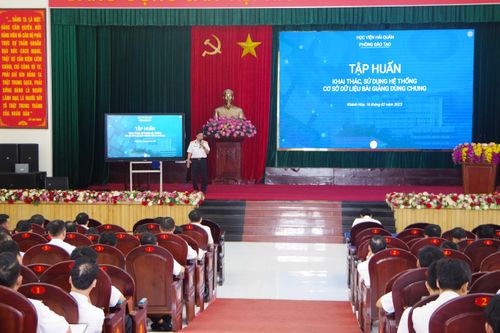 Học viện Hải quân: Tập huấn quản lý, khai thác cơ sở dữ liệu bài giảng dùng chung