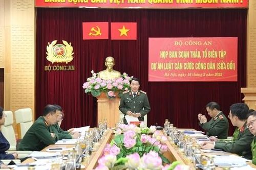 Họp Ban soạn thảo, Tổ biên tập dự án Luật Căn cước công dân (sửa đổi)