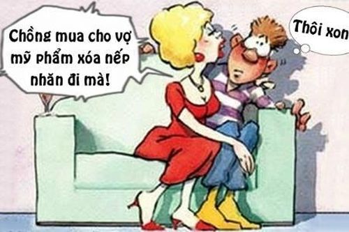 Chồng bị lão hóa vì mỹ phẩm của vợ