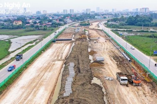Tập trung tiến độ thi công đại lộ Vinh - Cửa Lò giai đoạn 2