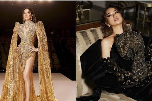 Nữ tỷ phú Mimi Morris diện đầm bạc tỷ khi làm giám khảo cùng Lan Khuê