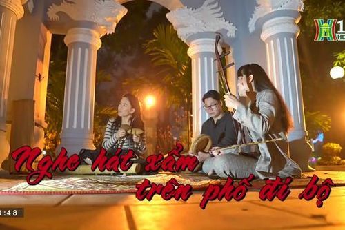 Nghe hát xẩm trên phố đi bộ (ngày 17/02/2023)