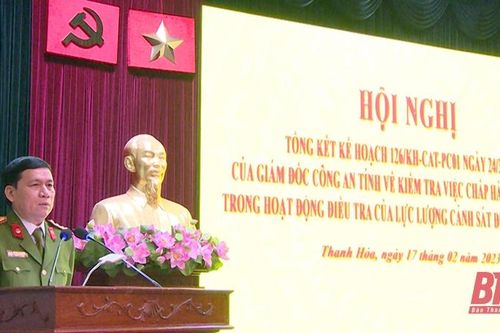 Tổng kết kiểm tra việc chấp hành pháp luật trong hoạt động điều tra hình sự