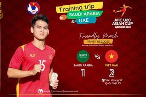 Văn Khang tỏa sáng, U20 Việt Nam thắng Saudi Arabia 2-1