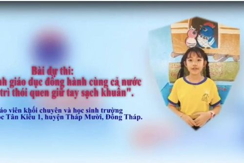 Đồng Tháp đạt nhiều giải thưởng cuộc thi ngành GD tuyên truyền giữ sạch khuẩn