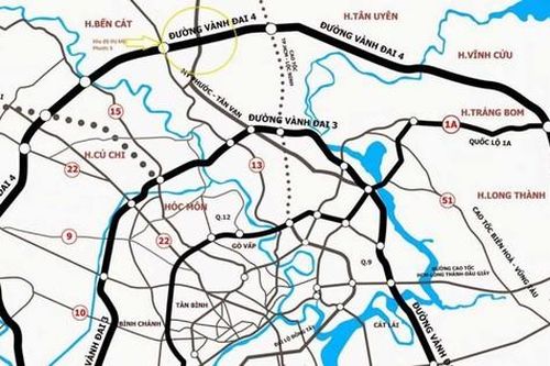 Điều chỉnh hướng tuyến 14,7 km đường Vành đai 4 TPHCM tiết kiệm hơn 4.000 tỷ đồng