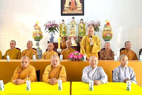 Vĩnh Long: Ban Trị sự Phật giáo H.Tam Bình khai giảng các đạo tràng tu học năm 2023
